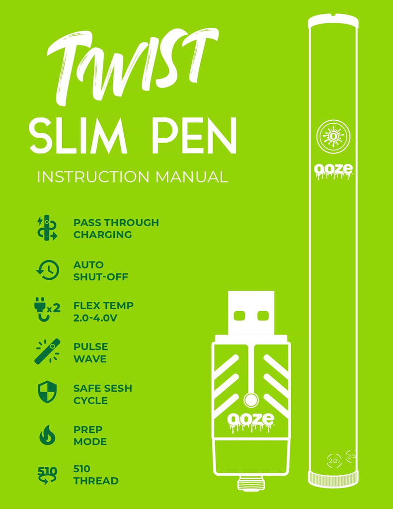 OOZE - Slim Pen Twist Battery + Smart USB for KING's Pipe Main specifications