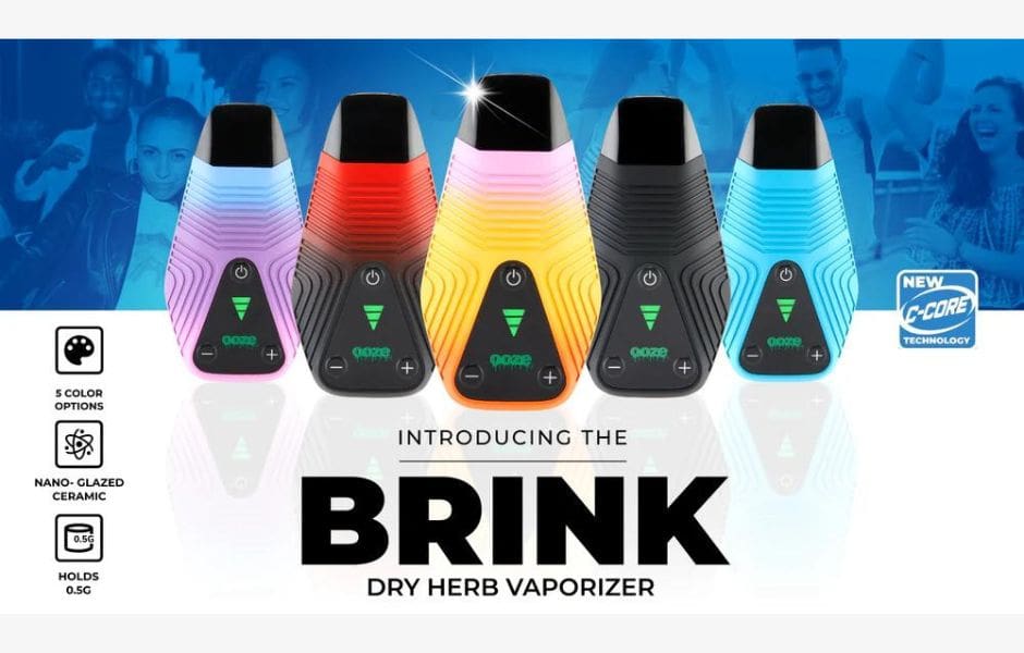 Ooze Brink Dry Herb Vape Pen - 1800mAh  KING's Pipe Color Variant