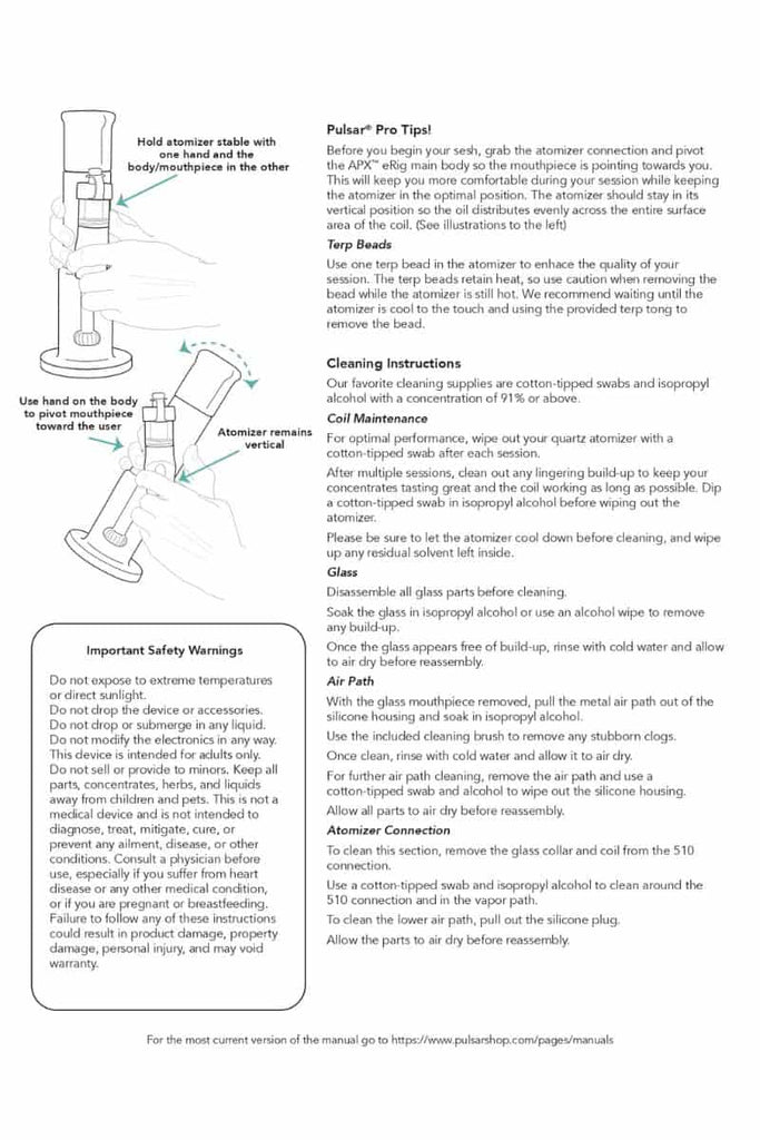 Pulsar APX e-Rig  KING's Pipe Pro Tips