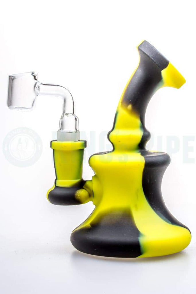 silicone dab rig -black & yelllow