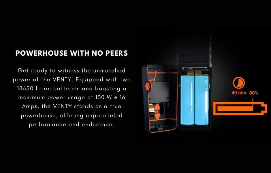 Storz & Bickel VENTY Compact Dry Herb Vaporizer Powered by Lithium Battery