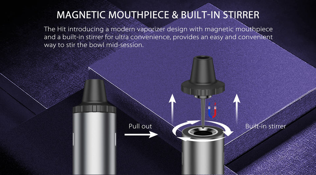 yocan hit Magnetic Mouthpiece and Built-in Stirrer