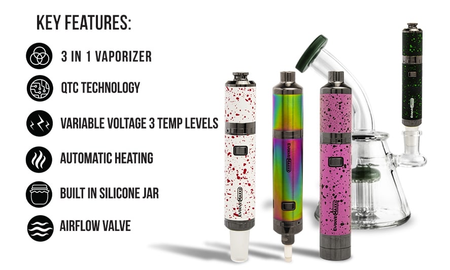 Yocan Wulf Mods Evolve Maxxx 3 in 1 Vape Pen Features