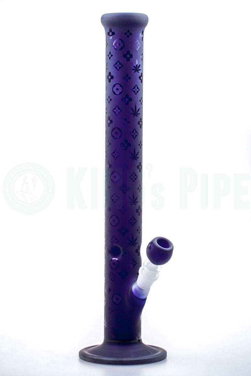 AMG 18&#39;&#39; LV Themed Straight Bong | KING&#39;s Pipe [$20 OFF w/ Code]