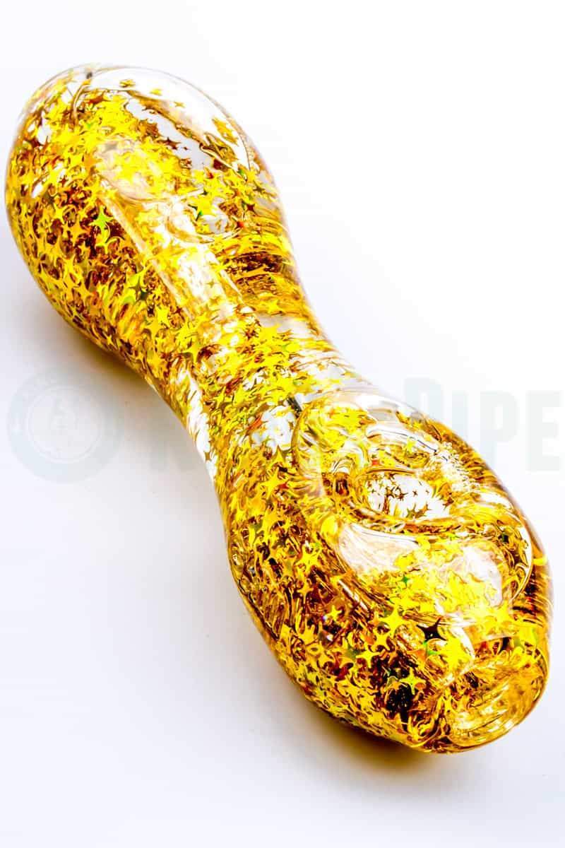 gold glitter pipe