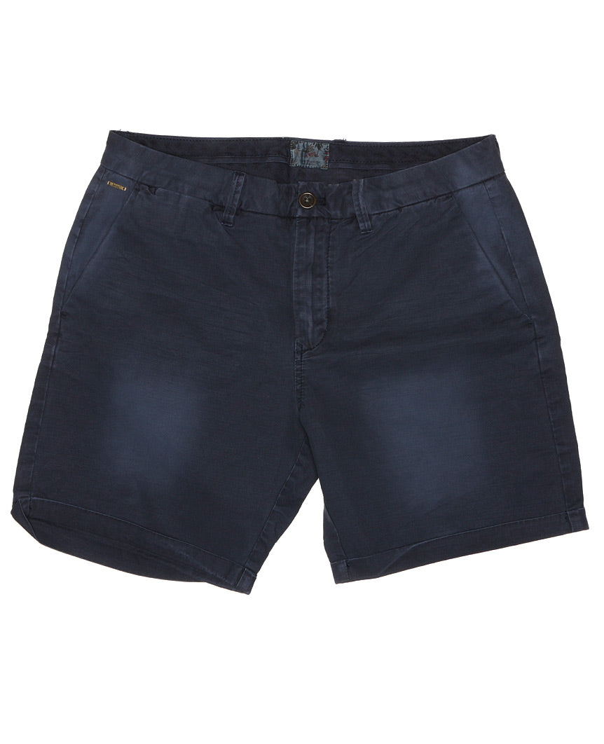 Garment Dyed Slub Shorts Navy