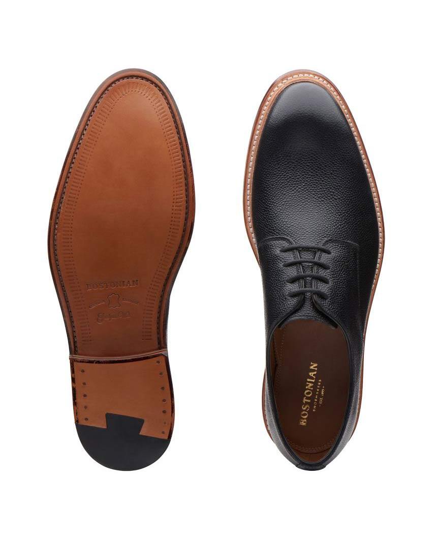 Bostonian Somerville Low Black Tumbled | Clarks