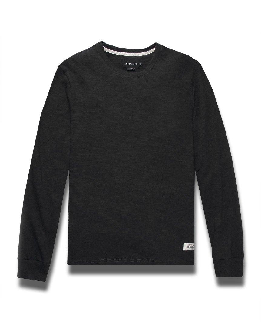 Black Slub L/S T-Shirt