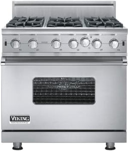 Viking 36 Professional 5 Series Gas Range With 6 Open Burners