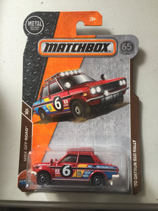 matchbox 70 datsun 510 rally