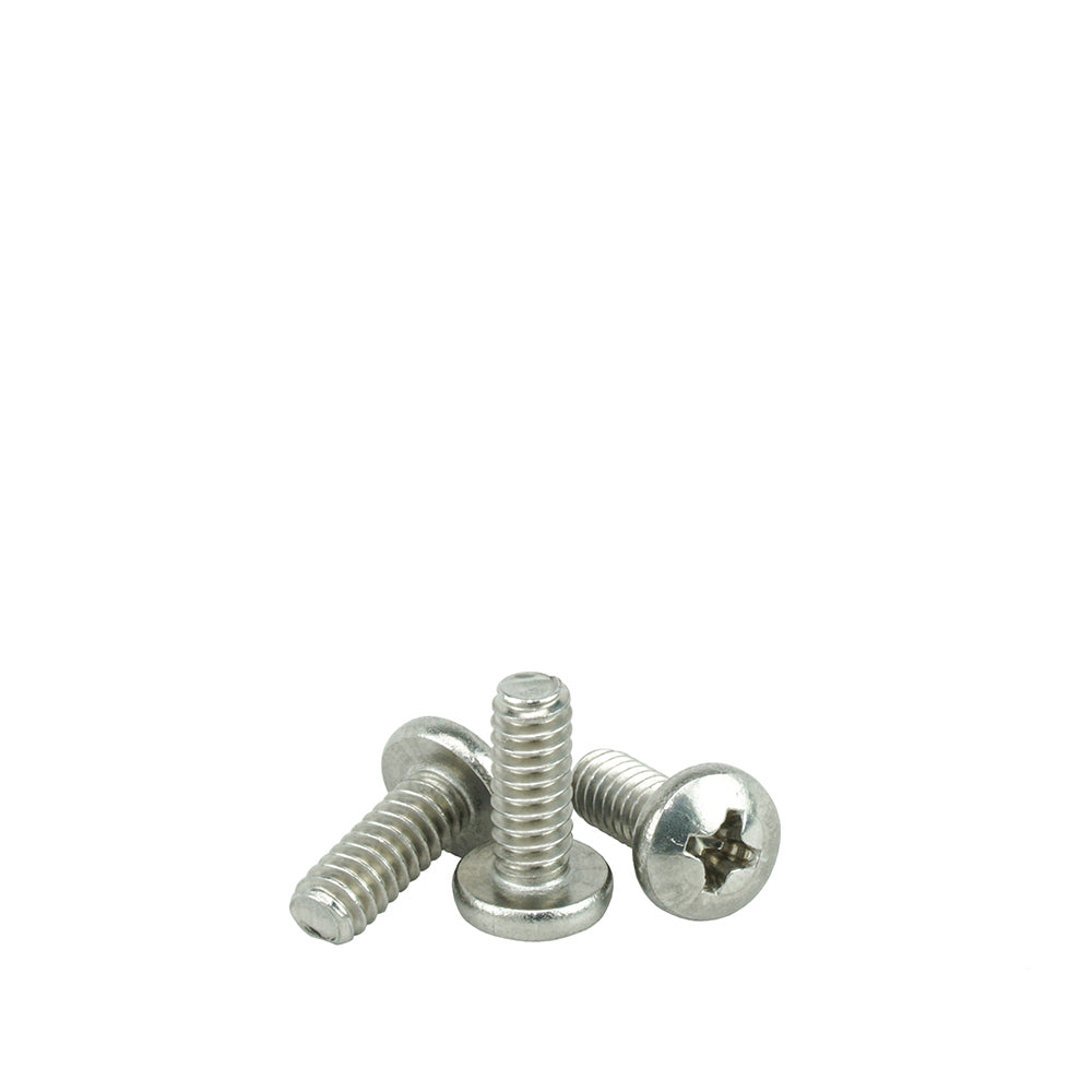 6 32 X 5 16 Pan Head Machine Screws Phillips Drive Stainless Steel