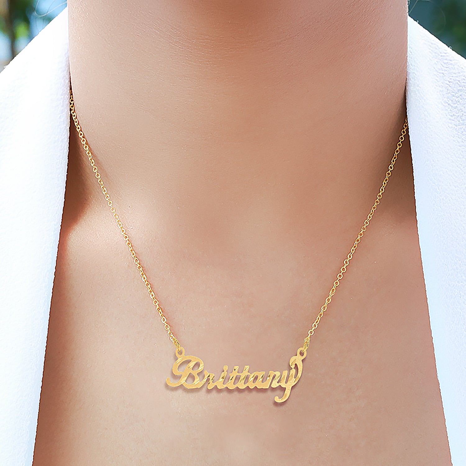 britney name necklace