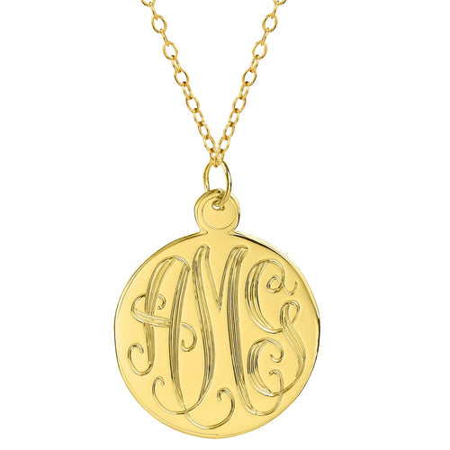 Personalized Monogram Pendant Necklace - Monogram Options Available –  Lenora Dame