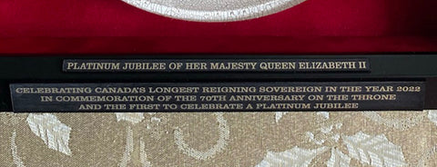 Queen's Platinum Jubilee Commemorative Plate