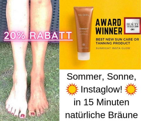 Nu Skin InstaGlow Selbstbräuner mit 20% Rabatt