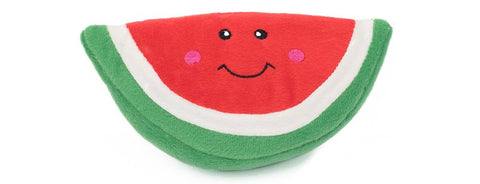 ZippyPaws NomNomz Watermelon Squeaky Plush Dog Toy