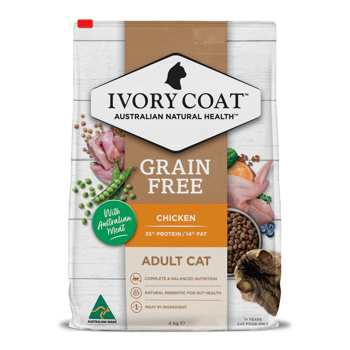 Ivory Coat Adult Dry Cat Food Grain Free Chicken 4kg