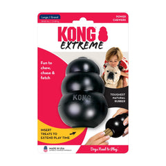KONG Extreme Black Rubber Dog Toy