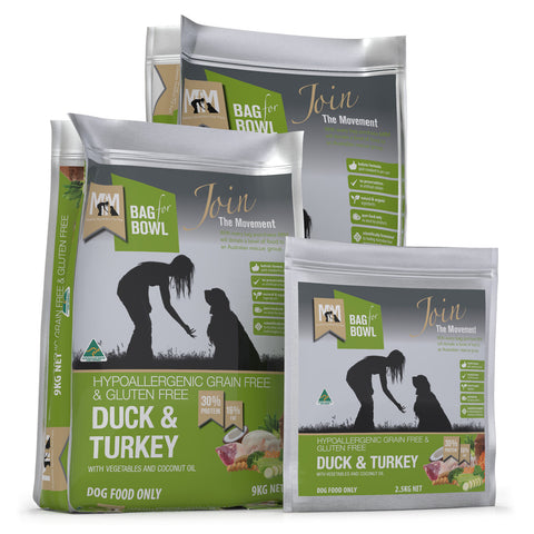 MEALS FOR MUTTS Duck & Turkey Grain Free Dry Dog Food