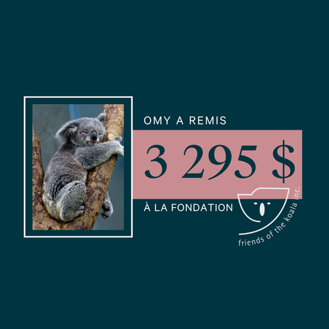 Omy Laboratoires remettent 3 295 $ à la fondation Friends of the Koala