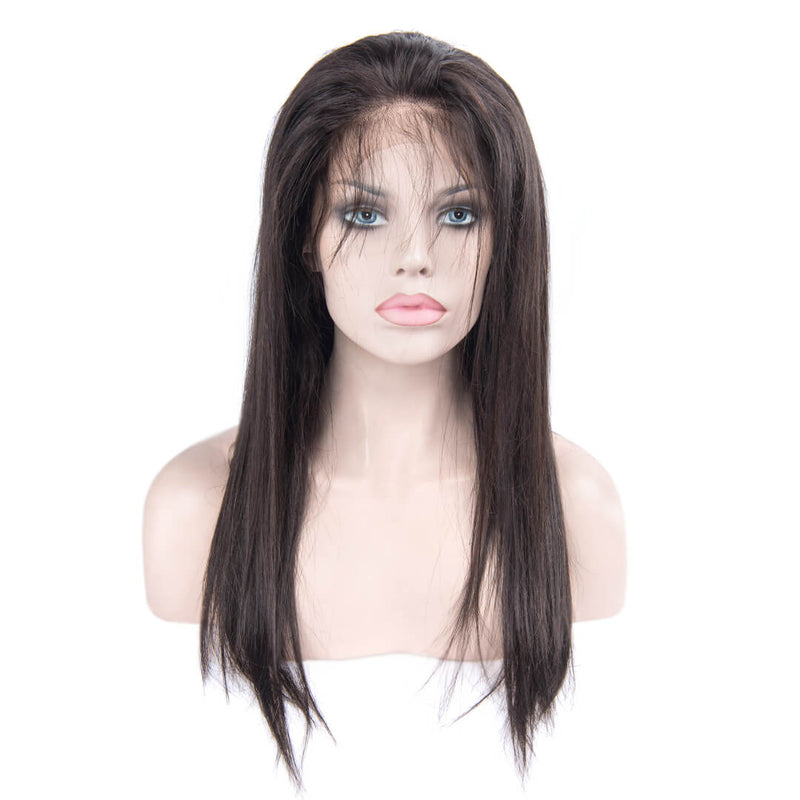 black human hair lace front wigs