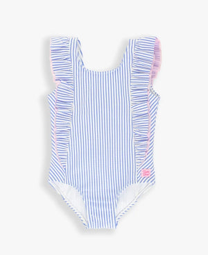 RuffleButts | Seersucker Waterfall One Piece - Pro Wake Surf Shop