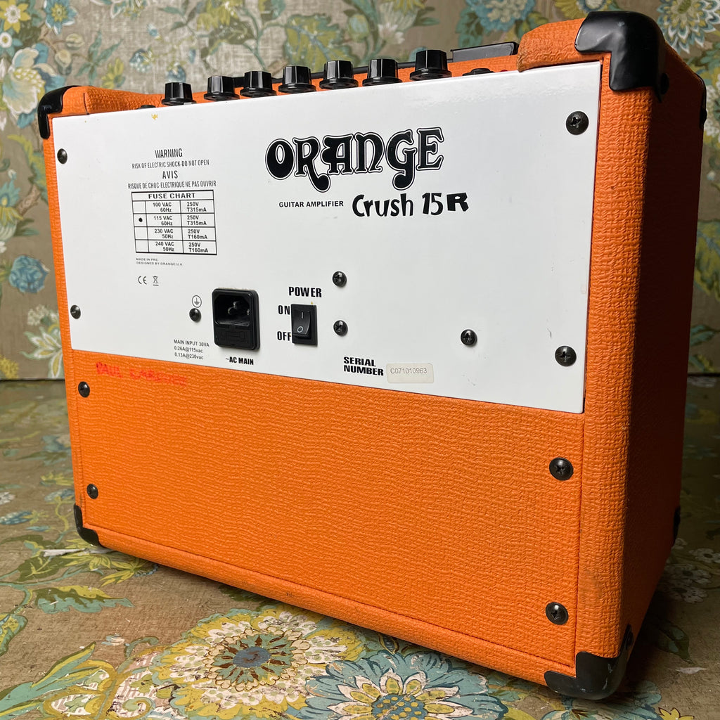 クリスマスファッション 15Wリバーブ Crush ギターアンプ ORANGE 