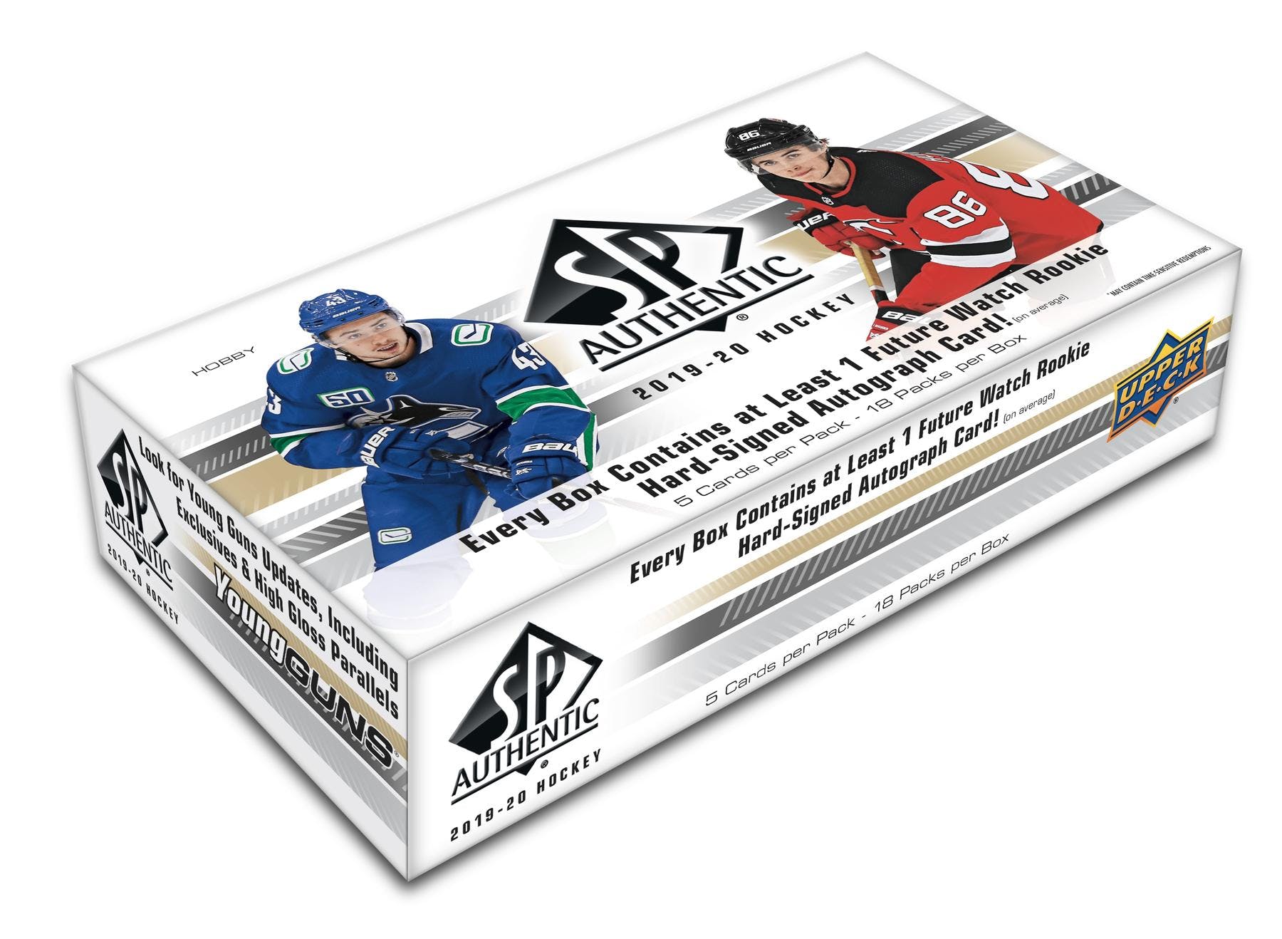 2019-20 Upper Deck SP Authentic Hockey Hobby Box ...