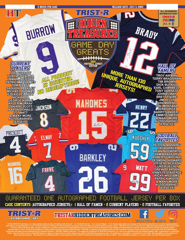 tristar hidden treasures football jerseys