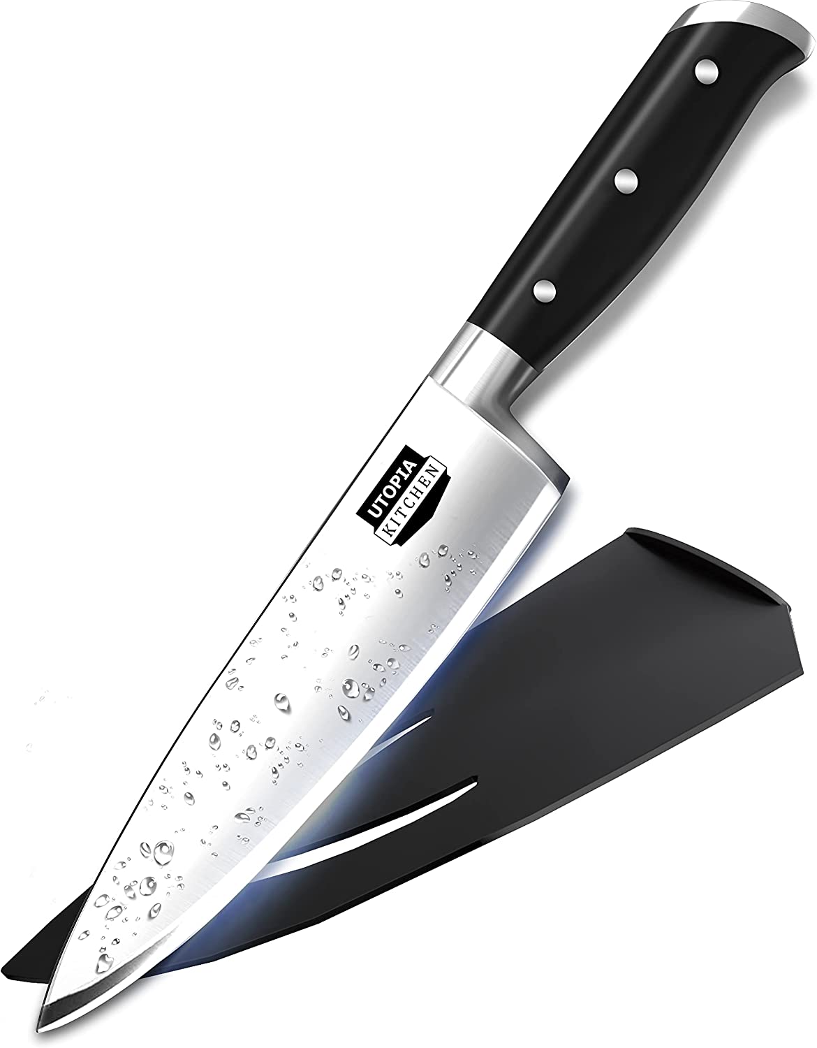 Chef Knife, 8 Inch | Black ABS Handle