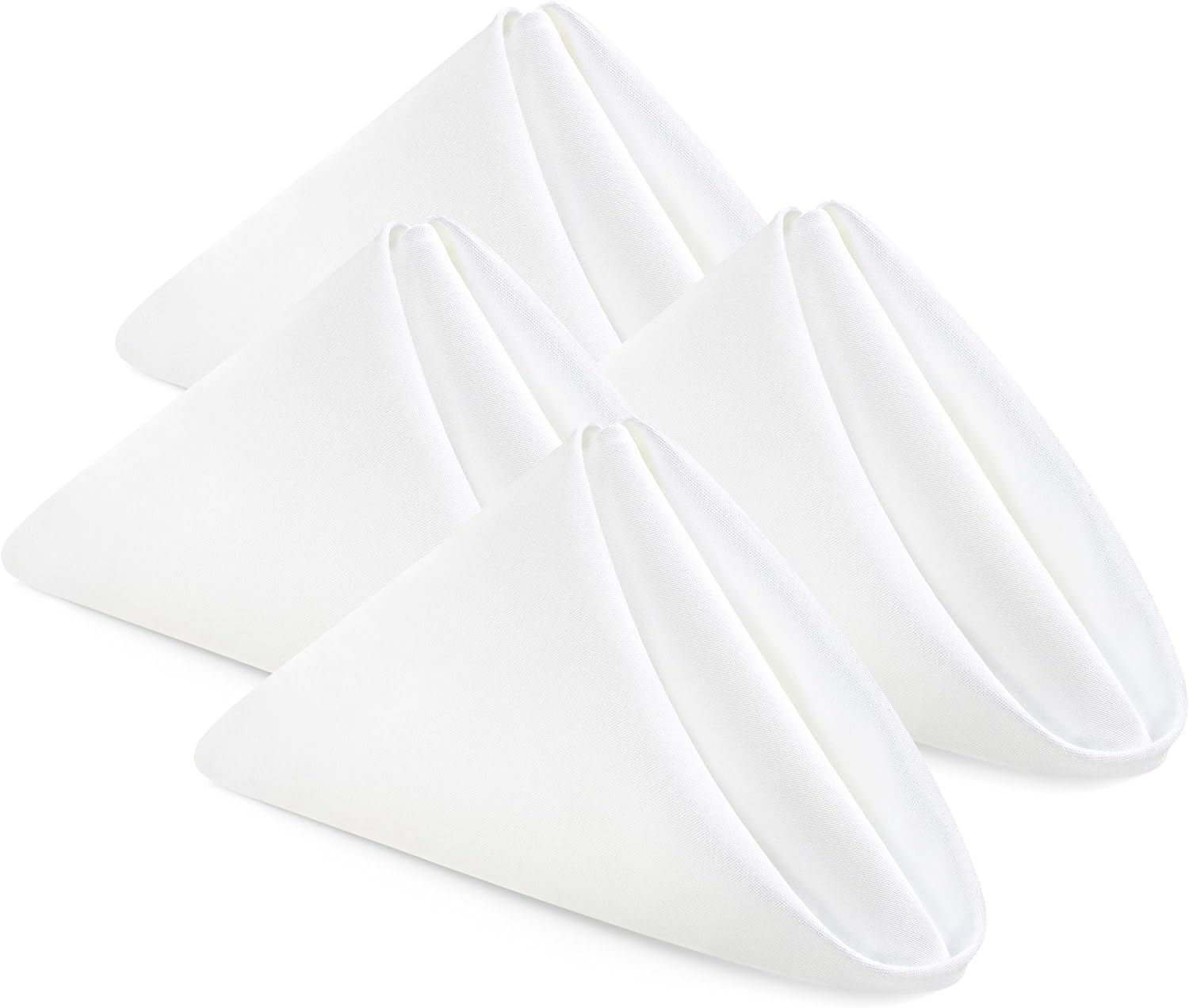 Utopia Home [24 Pack, White] Cloth Napkins 17x17 Inches, 100% Polyester  Dinner Napkins with Hemmed Edges, Washable Napkins Ideal for Parties,  Weddings