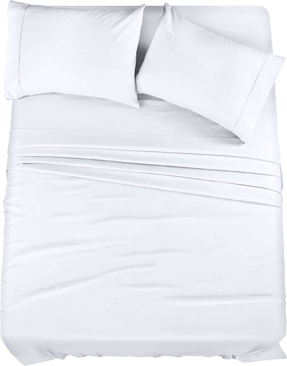 Utopia Bedding Twin Bed Sheets Set - 3 Piece Bedding - Brushed Microfiber - Shrinkage and Fade Resistant - Easy Care (Twin, White)