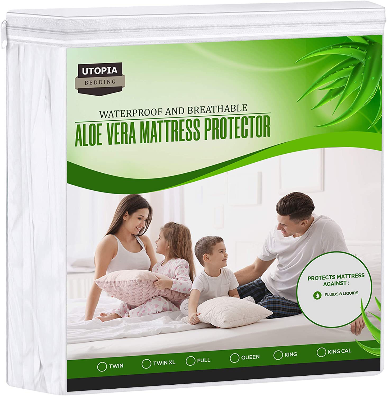  Utopia Bedding Waterproof Mattress Protector Queen