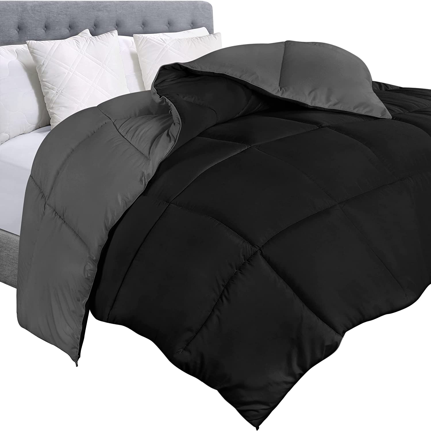 Utopia Bedding Ultra Plush Hypoallergenic, Siliconized fiberfill, Box  Stitched Alternative Comforter, Duvet Insert, Protects Against Dust Mites  and Allergens 