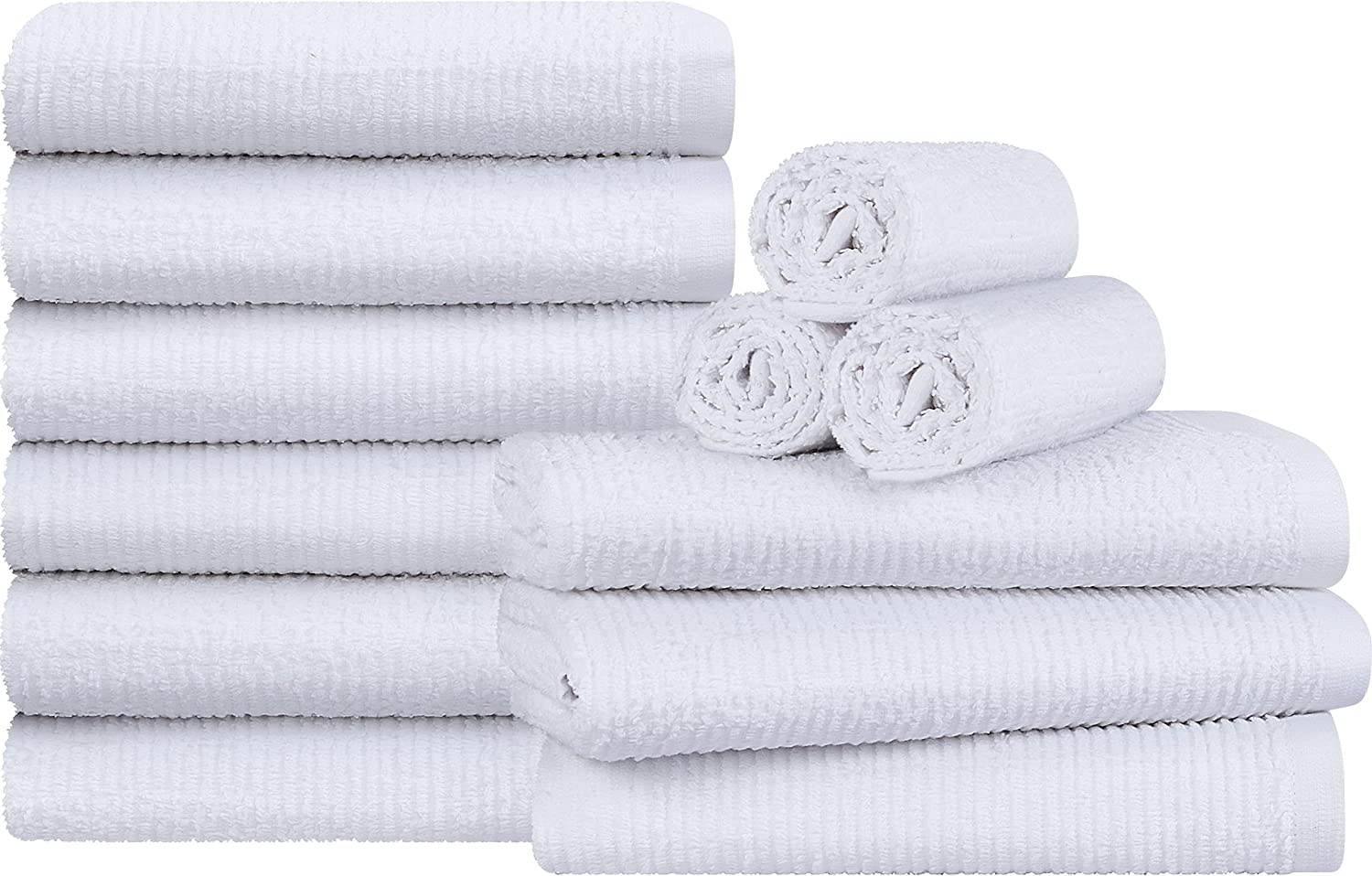 Utopia Towels Kitchen Bar Mops Towels, Pack of 12 Towels - 16 x 19 Inches,  100% Cotton Super Absorbent White Bar Towels, Multi-Purpose Cleaning Towels