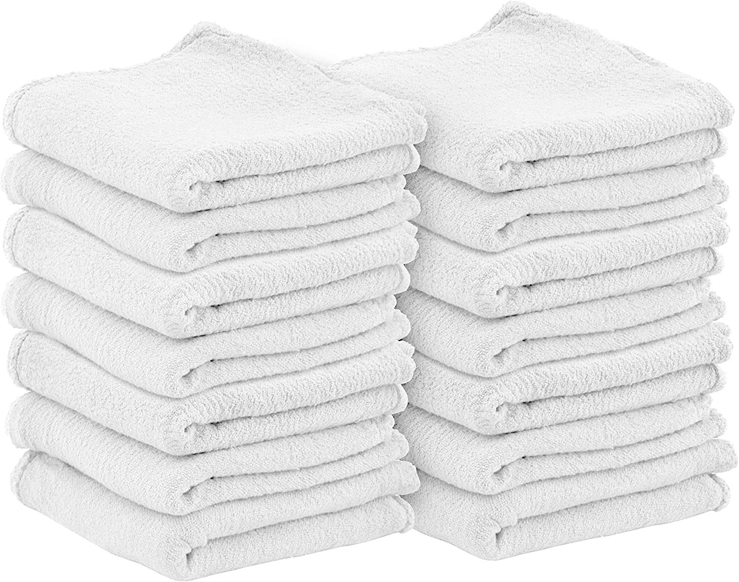 Cotton Terry Towels Cleaning Cloths, 100% Cotton Terry Cloth Bar Rags White  Bar Towels, Multipurpose High Absorbent Terry Towels for Cleaning Auto