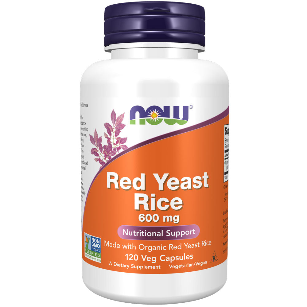 Image of NOW Red Yeast Rice 600 mg (120 veg capsules)