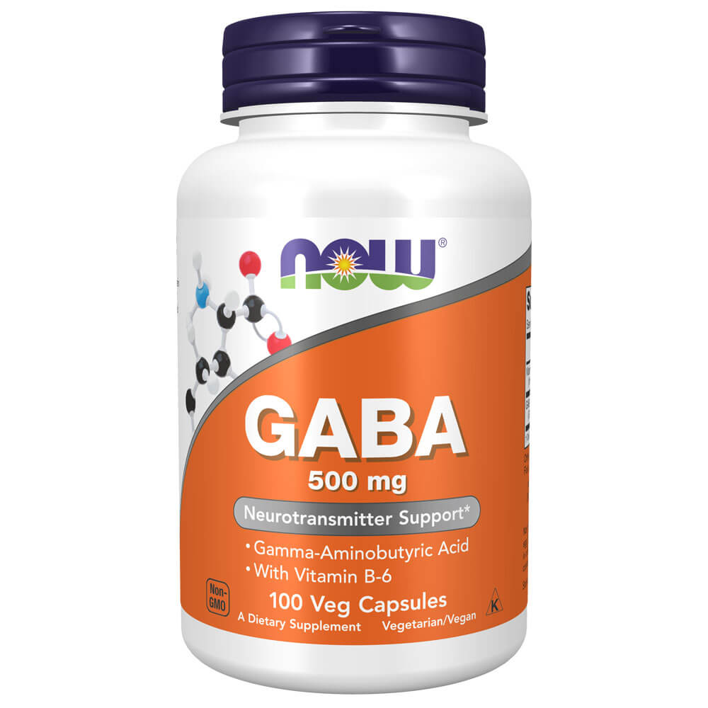 Image of NOW GABA 500mg (100 capsules)