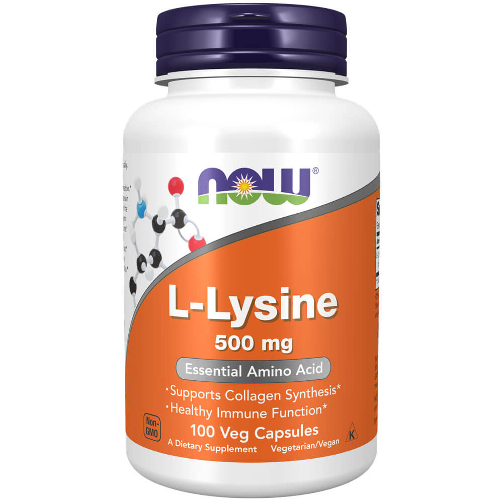 Image of NOW L-Lysine 500mg (100 capsules)