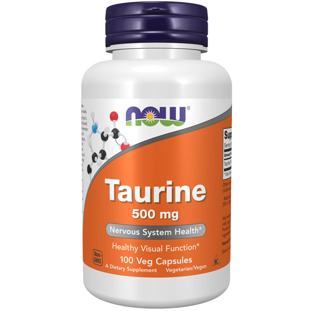 Image of NOW Taurine 500mg (100 capsules)