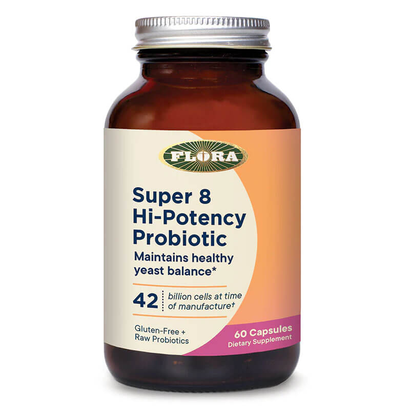 Image of Flora Super 8 Hi-Potency Probiotic (60 capsules)