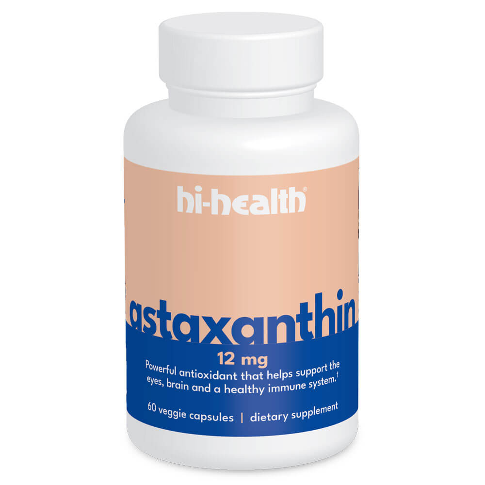 Image of Hi-Health Astaxanthin 12mg (60 capsules)