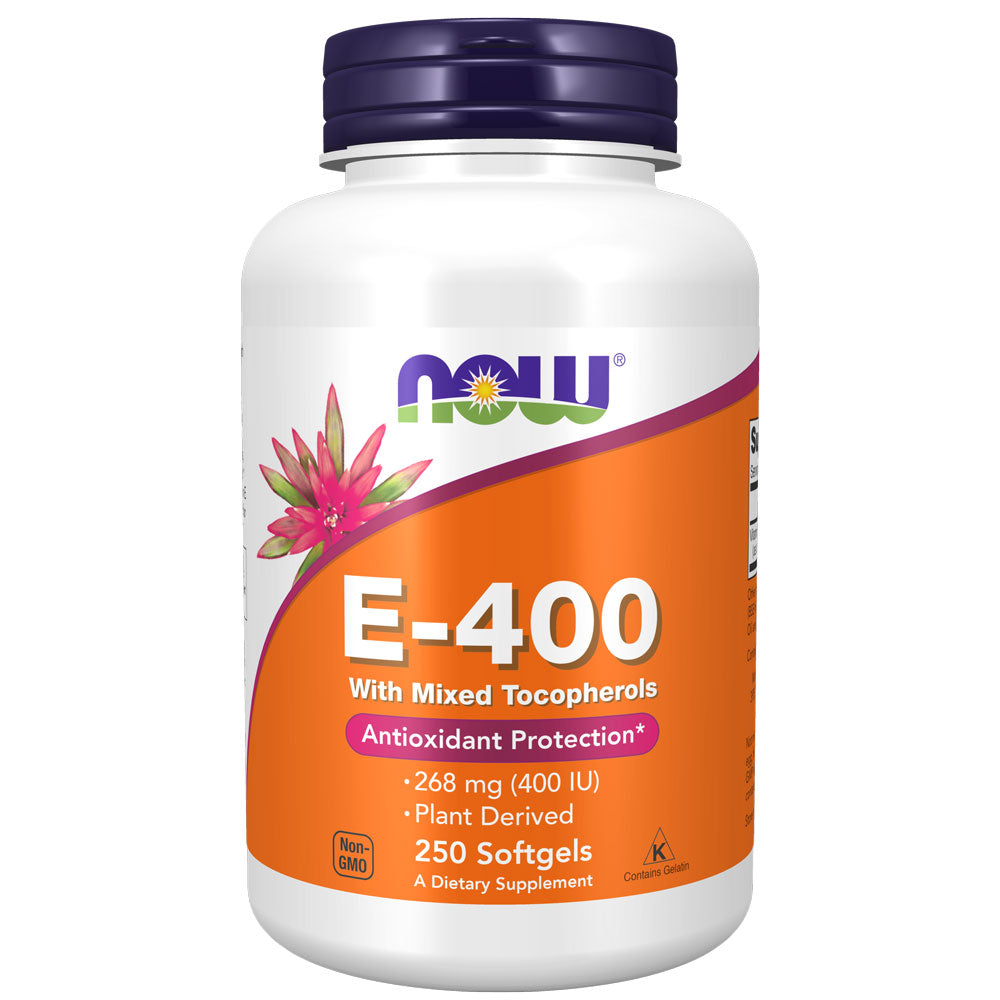 Image of NOW Natural E-400 (250 softgels)
