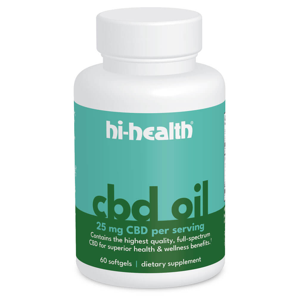 Image of Hi-Health CBD Oil 25mg (60 softgels)