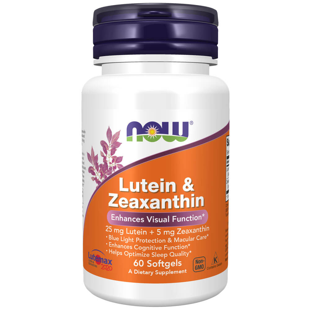 Image of NOW Lutein & Zeaxanthin (60 softgels)