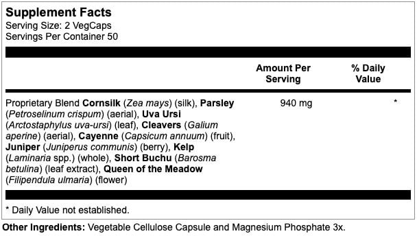 Ingredients and nutritional facts