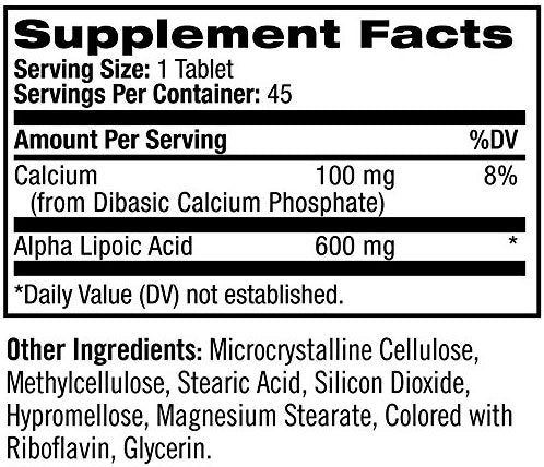 Ingredients and nutritional facts