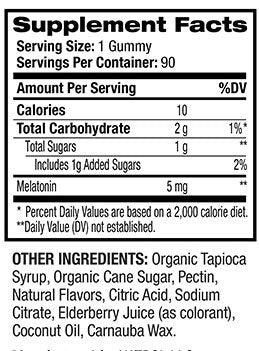 Ingredients and nutritional facts