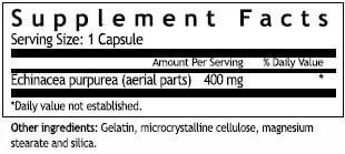 Ingredients and nutritional facts