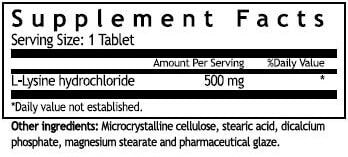 Ingredients and nutritional facts